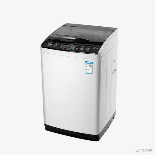 白色智能洗衣机png素材透明免抠图片-产品实物